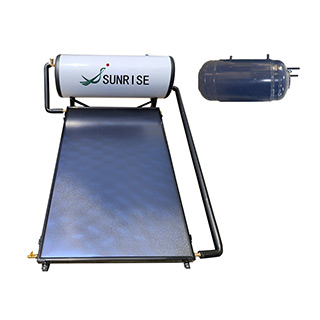 Jacket flat plate solar water heater