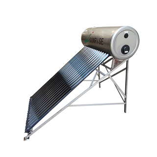 Compact heat pipe pressurized solar water heater